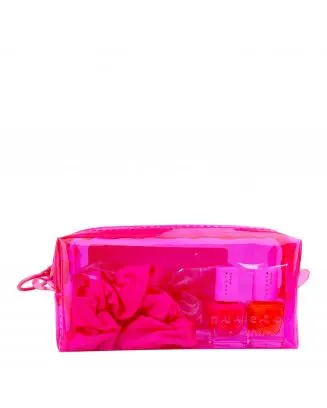 Trousse Fluo Rose Vernis à Ongles & Chouchou 