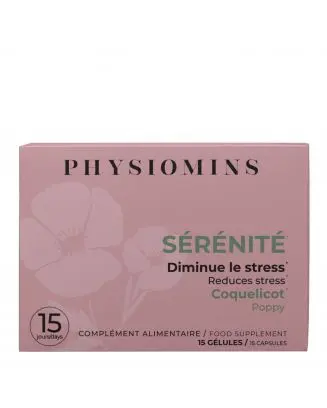 Sérénité Diminue le Stress 15 Gélules - Physiomins - Soin - Visuel 1