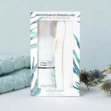 Kit Indispensables Démaquillage Hydra-écume Flacon 125ml + 2 lingettes de 15*15 cm - Algologie - Soin - Visuel 2