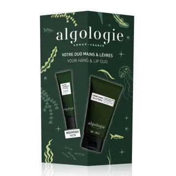 Coffret Duo Mains & Lèvres Crème Mains et Ongles & Baume à Lèvres  - Algologie - Soin - Visuel 1