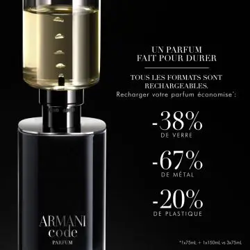 Armani Code Parfum Rechargeable 75 ml - Giorgio Armani - Parfum - Visuel 4