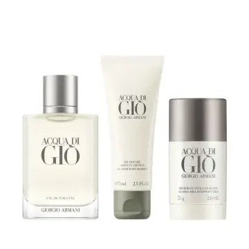 Coffret Acqua di Giò Eau de Toilette 100ml, Gel Douche & Déodorant  - Giorgio Armani - Parfum - Visuel 2