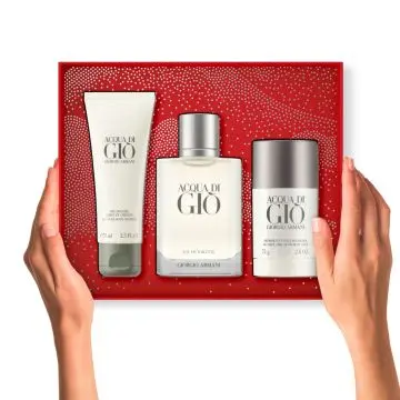 Coffret Acqua di Giò Eau de Toilette 100ml, Gel Douche & Déodorant  - Giorgio Armani - Parfum - Visuel 3