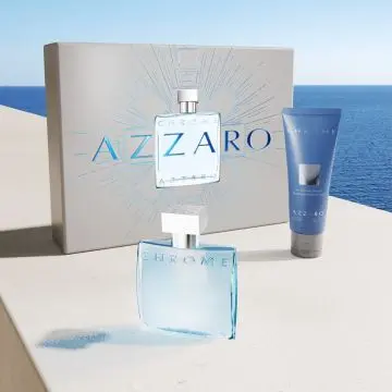 Coffret Chrome Eau de Toilette 50ml, Shampoing Cheveux & Corps  - Azzaro - Parfum - Visuel 2