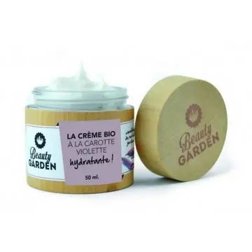 Crème bio carotte violette Hydratante Pot 50ml - Beauty Garden - Soin - Visuel 1