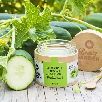 Masque bio concombre Fraîcheur  Pot 50ml - Beauty Garden - Soin - Visuel 2
