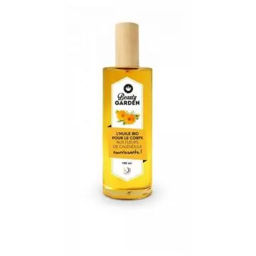 Huile bio aux fleurs de Calendula  Nourrissante  Flacon 100ml  - Beauty Garden - Soin - Visuel 1