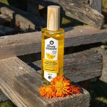 Huile bio aux fleurs de Calendula  Nourrissante  Flacon 100ml  - Beauty Garden - Soin - Visuel 2