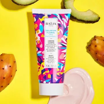 CRÈME CORPS DELIRIUM FLORAL Crème corps veloutée Iris Patchouli Tube 75ml - Baïja - Soin - Visuel 2