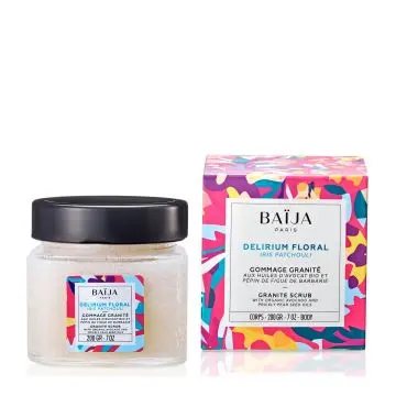 GOMMAGE CORPS DELIRIUM FLORAL Gommage Corps Granité Iris Patchouli Pot 200gr - Baïja - Soin - Visuel 1