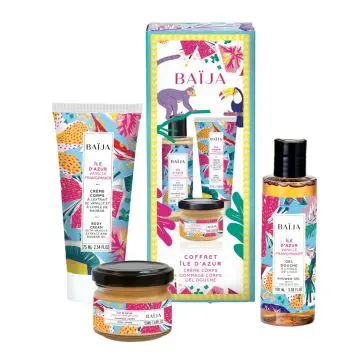 Coffret Île d'Azur Crème Corps, Gommage Corps & Gel Douche  - Baïja - Soin - Visuel 1 Coffret Île d'Azur Crème Corps, Gommage Corps & Gel Douche  - Baïja - Soin - Visuel 1