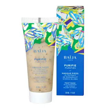 Masque Pieds Purifiant Extrait de Romarin & Ginkgo Biloba 30ml - Baïja - Soin - Visuel 1 Masque Pieds Purifiant Extrait de Romarin & Ginkgo Biloba 30ml - Baïja - Soin - Visuel 1