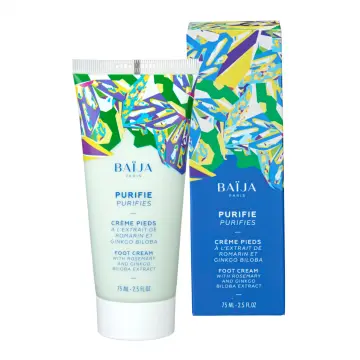Crème Pieds Purifiante Extrait de Romarin & Ginkgo Biloba 75ml - Baïja - Soin - Visuel 1 Crème Pieds Purifiante Extrait de Romarin & Ginkgo Biloba 75ml - Baïja - Soin - Visuel 1