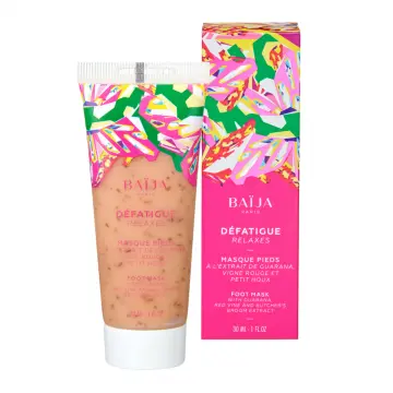 Masque Pieds Défatiguant Guarana, Vigne Rouge & Petit Houx 30ml - Baïja - Soin - Visuel 1 Masque Pieds Défatiguant Guarana, Vigne Rouge & Petit Houx 30ml - Baïja - Soin - Visuel 1
