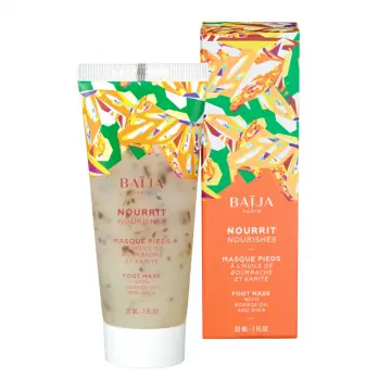 Masque Pieds Nourrissant Huile de Bourrache & Karité 30ml - Baïja - Soin - Visuel 1 Masque Pieds Nourrissant Huile de Bourrache & Karité 30ml - Baïja - Soin - Visuel 1