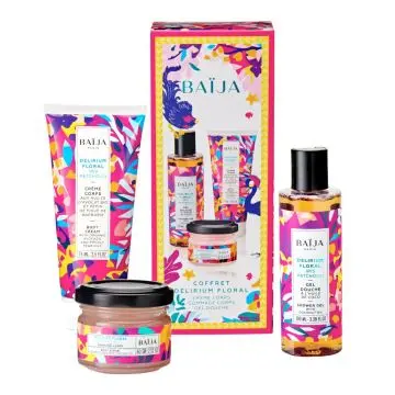 Coffret Delirium Floral Crème Corps, Gommage Corps & Gel Douche  - Baïja - Soin - Visuel 1