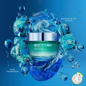 Aquasource Hyalu Plump Gel Gel hydratant à l'acide hyaluronique 50ml - Biotherm - Soin - Visuel 2