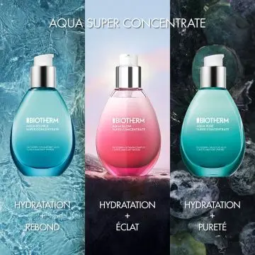 Aqua Glow Super Concentrate 50ml Crème hydratation + éclat Flacon Pompe 50 MLT - Biotherm - Soin - Visuel 3