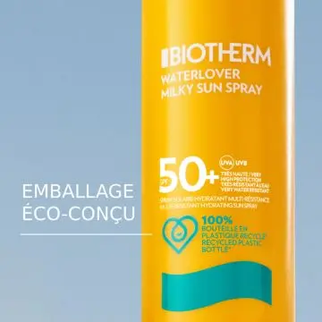 Waterlover Spray Solaire Lacté SPF50+ Spray solaire hydratant multi-protection Spray 200 MLT - Biotherm - Soin - Visuel 4