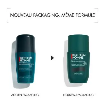 Déodorant Bio Roll On Day Control 75ml Déodorant 24h homme sans sels d'aluminium Roll-on 75 ml - Biotherm - Soin - Visuel 2