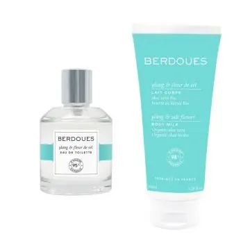 Coffret Ylang & Fleur de Sel Eau de Toilette 50ml & Lait Corps  - Berdoues - Parfum - Visuel 2