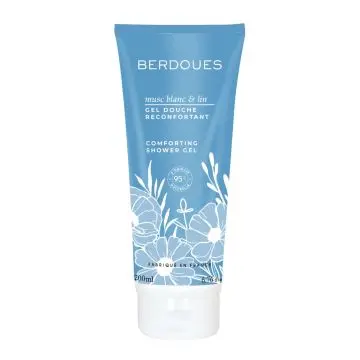 Musc Blanc & Lin Gel Douche Réconfortant 200ml - Berdoues - Parfum - Visuel 1