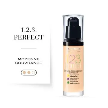 BOURJOIS FOND DE TEINT 123 PERFECT 51 VANILLE CLAIR 30ML Fond de Teint 51 Vanille Clair - Bourjois - Maquillage - Visuel 4