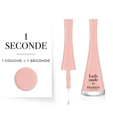Vernis 1 Seconde Mat Vernis à ongles 35 Lady nude - Bourjois - Maquillage - Visuel 2