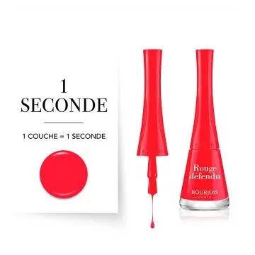 Vernis 1 Seconde Vernis à Ongles 44 Rouge Defendu - Bourjois - Maquillage - Visuel 2
