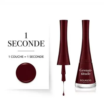 Vernis 1 Seconde Vernis à Ongles 45 Grenat-Titude - Bourjois - Maquillage - Visuel 2