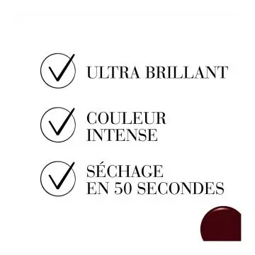 Vernis 1 Seconde Vernis à Ongles 45 Grenat-Titude - Bourjois - Maquillage - Visuel 3