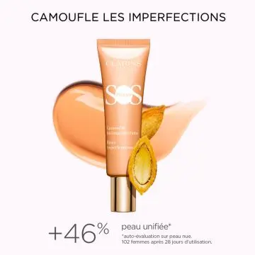 SOS Primer Base de Teint Anti-Imperfections Peach - 30ml - Clarins - Maquillage - Visuel 3
