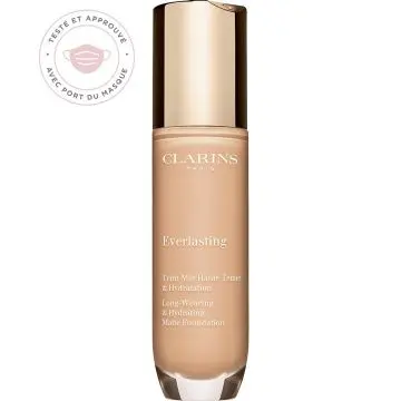 Everlasting Teint Mat Haute Tenue & Hydratation 105N - Nude - Clarins - Maquillage - Visuel 1 Everlasting Teint Mat Haute Tenue & Hydratation 105N - Nude - Clarins - Maquillage - Visuel 1