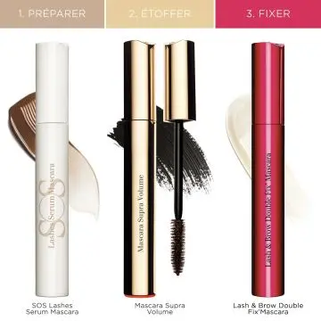 SOS Lashes Serum Mascara<br/>Base mascara serum revitalisant  Serum mascara  01-Caramel-Tubes 8 ml   - Clarins - Maquillage - Visuel 4
