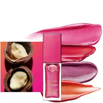 Lip Comfort Oil Shimmer Rouge à lèvres Pink Lady - Clarins - Maquillage - Visuel 4