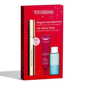 Coffret Regard Sensationnel Mascara, Soin Yeux & Démaquillant Yeux  - Clarins - Maquillage - Visuel 3