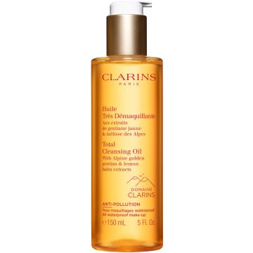 Huile très Démaquillante Aux extraits de gentiane jaune & mélisse des Alpes Flacon 150 ml - Clarins - Soin - Visuel 1