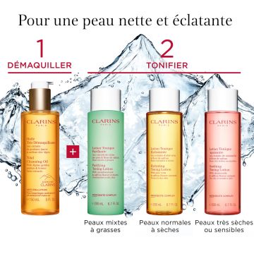 Huile très Démaquillante Aux extraits de gentiane jaune & mélisse des Alpes Flacon 150 ml - Clarins - Soin - Visuel 4