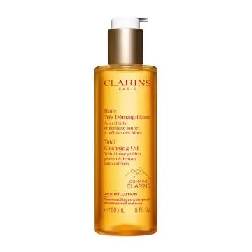 Huile Très Démaquillante Aux Extraits de Gentiane Jaune & Mélisse des Alpes - Tous Maquillages Waterproof 150ml - Clarins - Soin - Visuel 1