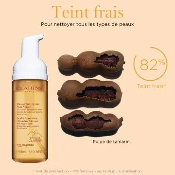 Mousse Nettoyante Peau Neuve Toutes peaux Flacon 150 ml - Clarins - Soin - Visuel 3