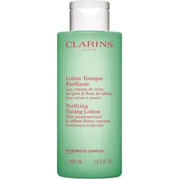 Lotion Tonique Purifiante Aux extraits de reine des près & fleur de safran Flacon 400 ml - Clarins - Soin - Visuel 1