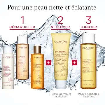 Lotion Tonique Purifiante Aux extraits de reine des près & fleur de safran Flacon 400 ml - Clarins - Soin - Visuel 4