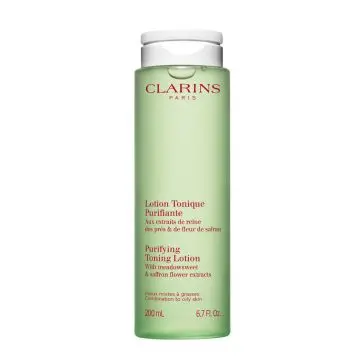 Lotion Tonique Purifiante Aux Extraits de Reine des Prés & Fleur de Safran - Peaux Mixtes à Grasses 200ml - Clarins - Soin - Visuel 1