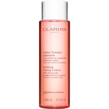 Lotion Tonique Apaisante Aux extraits de camomille & fleur de safran Flacon 200 ml - Clarins - Soin - Visuel 1