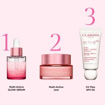 Multi-Active Glow Serum Sérum Éclat Lissant Perfecteur de Peau 30ml - Clarins - Soin - Visuel 3