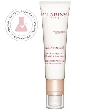 Calm-Essentiel Gel anti-rougeurs à l'extrait de sauge sclarée* Tube 30ml - Clarins - Soin - Visuel 1