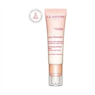 Calm -Essentiel - Baume Cica-Réparateur - A l'extrait de sauge sclarée* Soin Visage  Tube 30ml - Clarins - Soin - Visuel 1