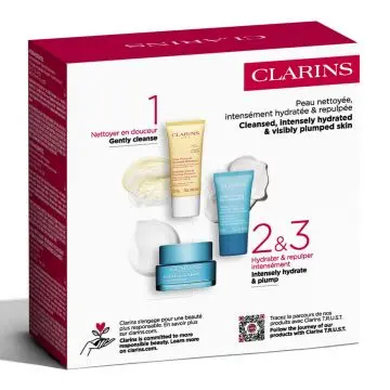 Coffret Essentiels Hydratation Crème Jour, Masque-Crème & Nettoyant Visage  - Clarins - Soin - Visuel 3