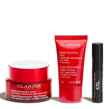 Coffret Essentiels Anti-Âge & Densité Crème Jour, Crème Nuit & Mascara  - Clarins - Soin - Visuel 2