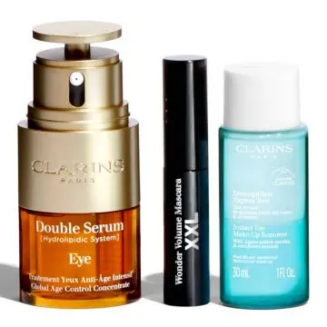 Coffret Collection Regard Sérum Yeux, Mascara & Démaquillant  - Clarins - Soin - Visuel 2 Coffret Collection Regard Sérum Yeux, Mascara & Démaquillant  - Clarins - Soin - Visuel 2